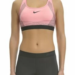 Κουπόνι 🤩 Γυναικείο αθλητικό μπουστάκι Nike PRO HYPR CLSSC ροζ - μαύρο ✨