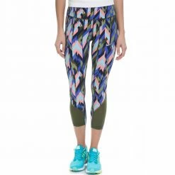 ΧΟΝΔΡΙΚΟ ΕΜΠΟΡΙΟ 😀 NIKE Γυναικείο αθλητικό κολάν NΙKΕ PWR EPIC LX CROP PR χακί-πολύχρωμο 🤩