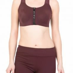 Πολύ καλή προσφορά 🎉 Γυναικείο αθλητικό μπουστάκι NIKE SHAPE ZIP μπορντό 😀