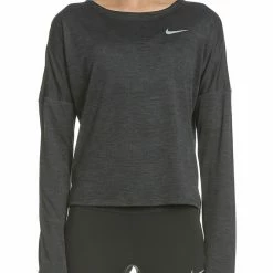 Προώθηση 🤩 Γυναικεία μακρυμάνικη μπλούζα Nike DRY MEDALIST γκρι 👏