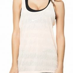 Συμφωνίες 👏 Γυναικεία αμάνικη μπλούζα NIKE DRY ELASTIKA JAQ ροζ 👍