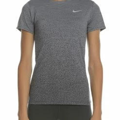 Κουπόνι 👏 Γυναικεία μπλούζα Running Nike DRY MEDALIST ανθρακί 😉