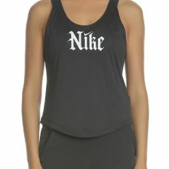 Συμφωνίες ✨ Γυναικεία αμάνικη μπλούζα NIKE DRY TANK ELSTKA CROP GRX μαύρη 🎉
