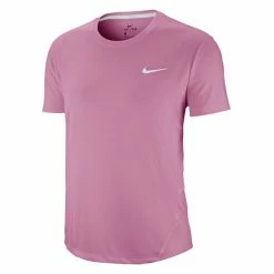 Best Pirce 🎁 Γυναικεία κοντομάνικη μπλούζα NIKE MILER ροζ 🔥