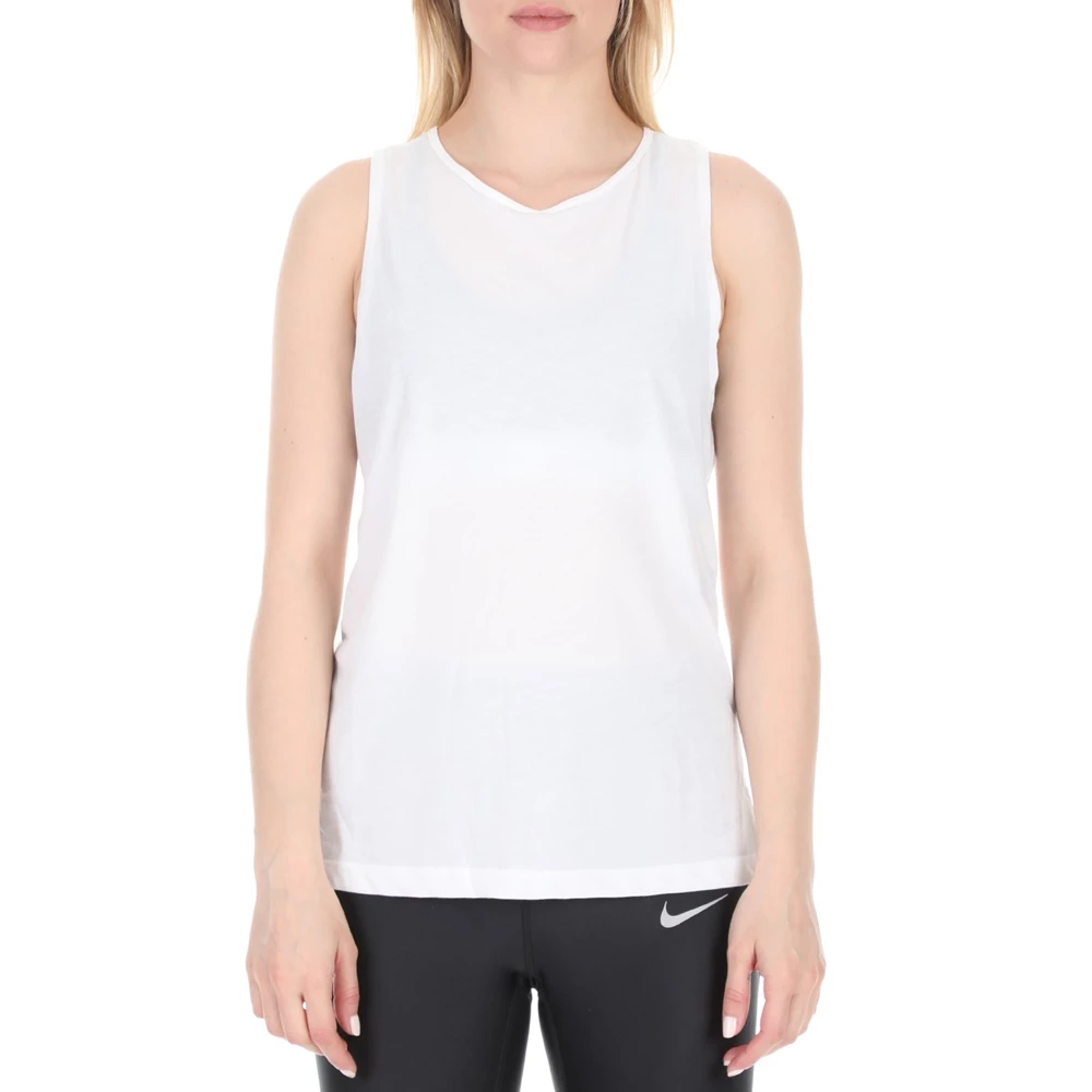 Φτηνός 🎉 Γυναικείο τοπ Nike Dri-FIT Open-Back λευκό 🌟 3 Φτηνός 🎉 Γυναικείο τοπ Nike Dri-FIT Open-Back λευκό 🌟