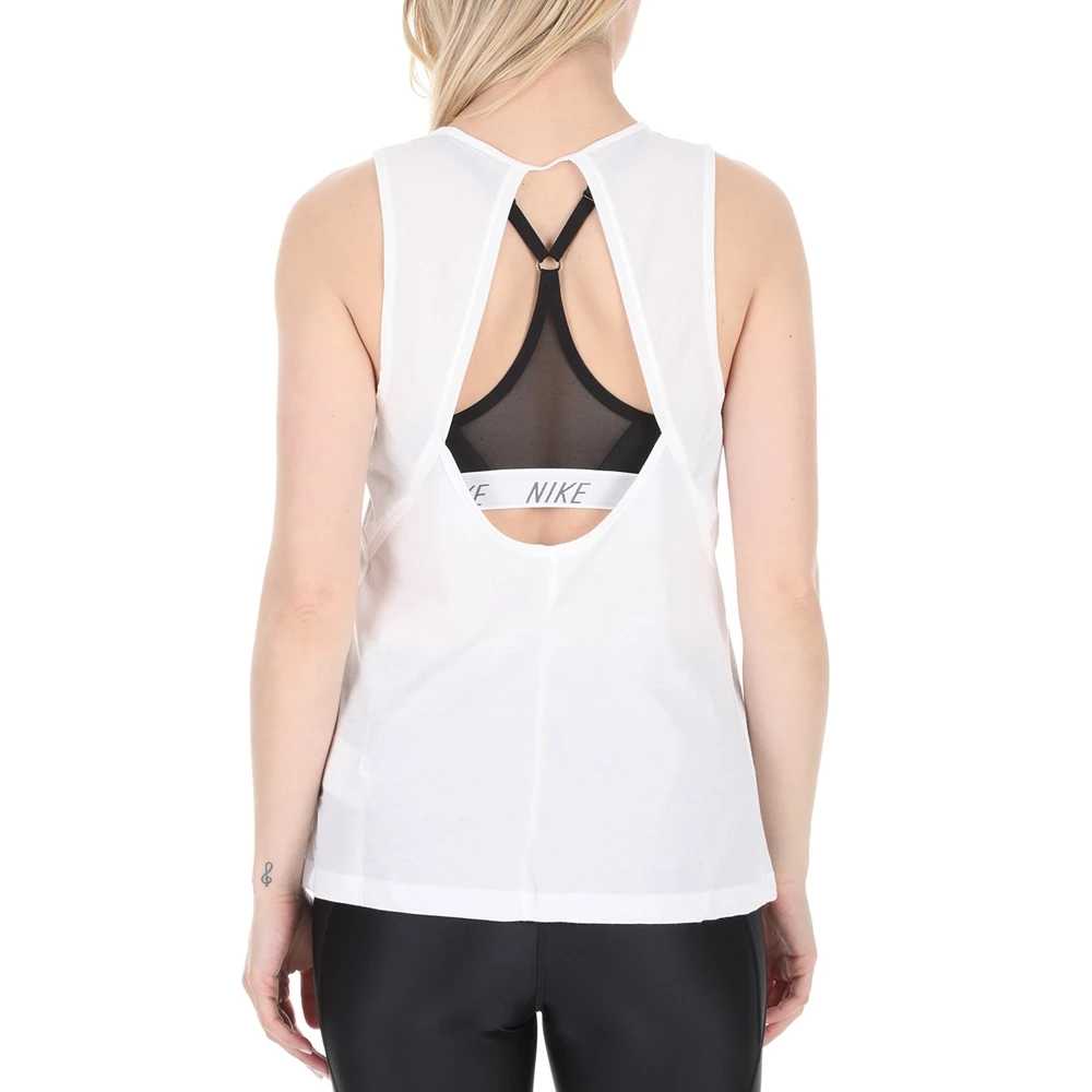 Φτηνός 🎉 Γυναικείο τοπ Nike Dri-FIT Open-Back λευκό 🌟 5 Φτηνός 🎉 Γυναικείο τοπ Nike Dri-FIT Open-Back λευκό 🌟 - Image 3
