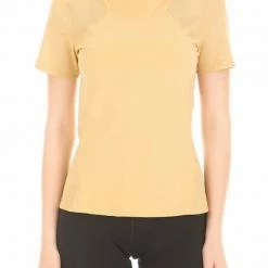 Τοπ 10 👏 Γυναικεία κοντομάνικη μπλούζα Nike Pro HyperCool χρυσή 😉