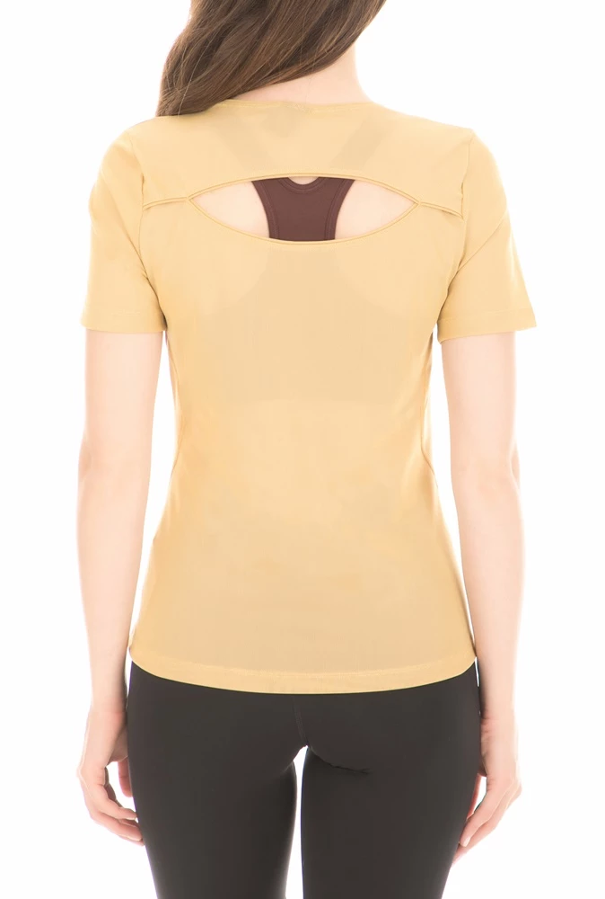 Τοπ 10 👏 Γυναικεία κοντομάνικη μπλούζα Nike Pro HyperCool χρυσή 😉 5 Τοπ 10 👏 Γυναικεία κοντομάνικη μπλούζα Nike Pro HyperCool χρυσή 😉 - Image 3