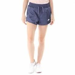 Νέος ⭐ Γυναικείο αθλητικό σορτς NIKE SPORTSWEAR AIR SHORT SATIN μπλε ❤️