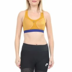 Συμφωνίες 🎁 Γυναικείο αθλητικό μπουστάκι NIKE MOTION ADAPT BRA 2 χρυσό μπλε 🤩