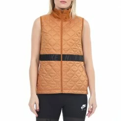 Ολοκαίνουργιο ✨ Γυναικείο αμάνικο τζάκετ NIKE AROLYR χρυσό ✔️