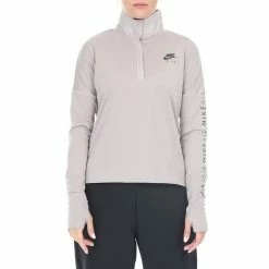Ολοκαίνουργιο 👍 Γυναικεία μπλούζα NIKE TOP MIDLAYER AIR μπεζ 🧨