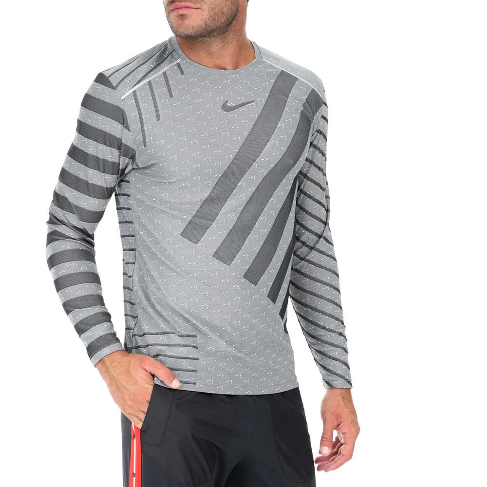 Εκπτωση 💯 Ανδρική μπλούζα NIKE TECH KNIT COOL LS NV γκρι μαύρη ⌛ 4 Εκπτωση 💯 Ανδρική μπλούζα NIKE TECH KNIT COOL LS NV γκρι μαύρη ⌛ - Image 2