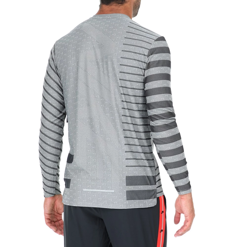 Εκπτωση 💯 Ανδρική μπλούζα NIKE TECH KNIT COOL LS NV γκρι μαύρη ⌛ 5 Εκπτωση 💯 Ανδρική μπλούζα NIKE TECH KNIT COOL LS NV γκρι μαύρη ⌛ - Image 3