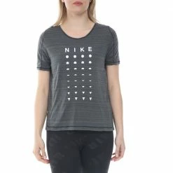 Το φθηνότερο 🔔 Γυναικεία μπλούζα NIKE ICNCLSH TOP SS BETTER γκρι λευκή 👍