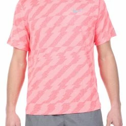 Εκπτωση ✨ Ανδρική μπλούζα NIKE DF MILER SS FF JAC ροζ ✨